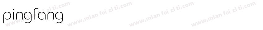 pingfanghk light字体转换